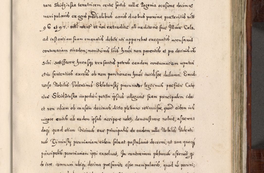 Zdjęcie nr 384 dla obiektu archiwalnego: Acta actorum, obligationum, erectionum, decretorum, rovisionum, instutionum, confirmationum caeterarumque causarum et negotiorum ad forum spirituale pertinentium coram R. D. Georgio S. R. E. Cardinali presbytero Radziwiłł nuncupato, perpetuo administratore episcopatus Cracoviensis et Ducatus Severiensis, duce in Olika et Nieśież, Sacrique Romani Imperii principe ab anno 1597 ad annum 1600 diem 12 Februarii inclusive, etiam sub ansentia eius Cracoviae acticatorum.
