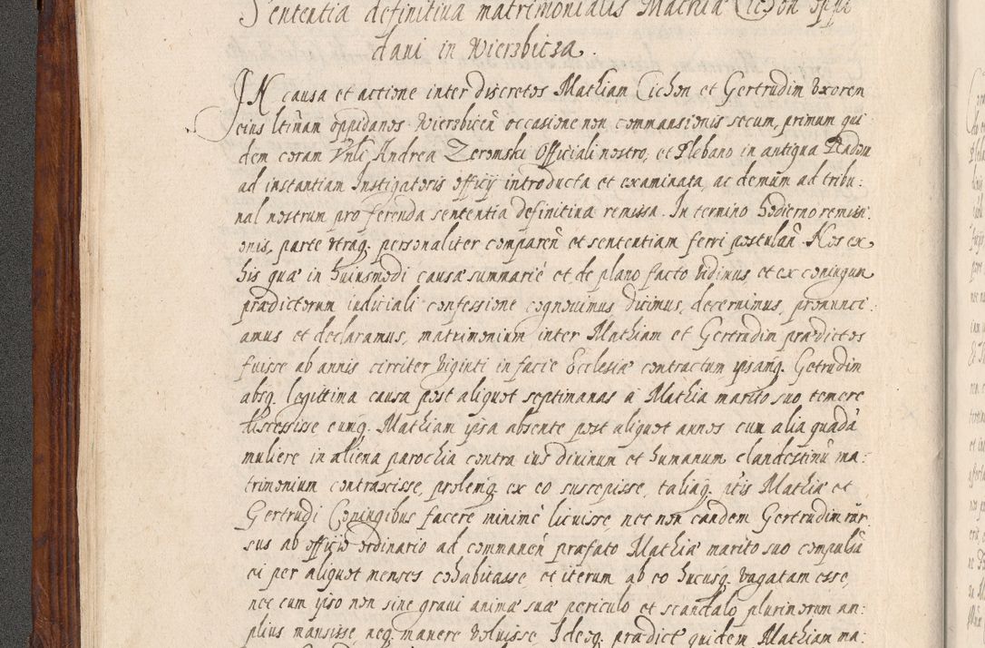 Zdjęcie nr 49 dla obiektu archiwalnego: Acta actorum, obligationum, erectionum, decretorum, rovisionum, instutionum, confirmationum caeterarumque causarum et negotiorum ad forum spirituale pertinentium coram R. D. Georgio S. R. E. Cardinali presbytero Radziwiłł nuncupato, perpetuo administratore episcopatus Cracoviensis et Ducatus Severiensis, duce in Olika et Nieśież, Sacrique Romani Imperii principe ab anno 1597 ad annum 1600 diem 12 Februarii inclusive, etiam sub ansentia eius Cracoviae acticatorum.