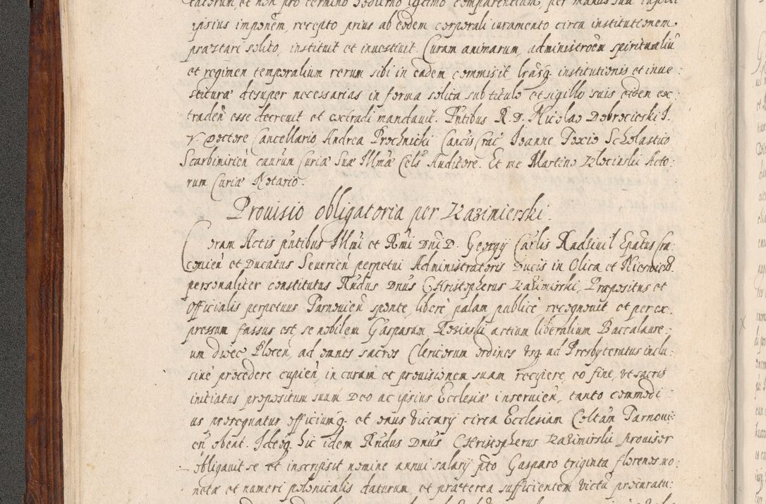 Zdjęcie nr 47 dla obiektu archiwalnego: Acta actorum, obligationum, erectionum, decretorum, rovisionum, instutionum, confirmationum caeterarumque causarum et negotiorum ad forum spirituale pertinentium coram R. D. Georgio S. R. E. Cardinali presbytero Radziwiłł nuncupato, perpetuo administratore episcopatus Cracoviensis et Ducatus Severiensis, duce in Olika et Nieśież, Sacrique Romani Imperii principe ab anno 1597 ad annum 1600 diem 12 Februarii inclusive, etiam sub ansentia eius Cracoviae acticatorum.