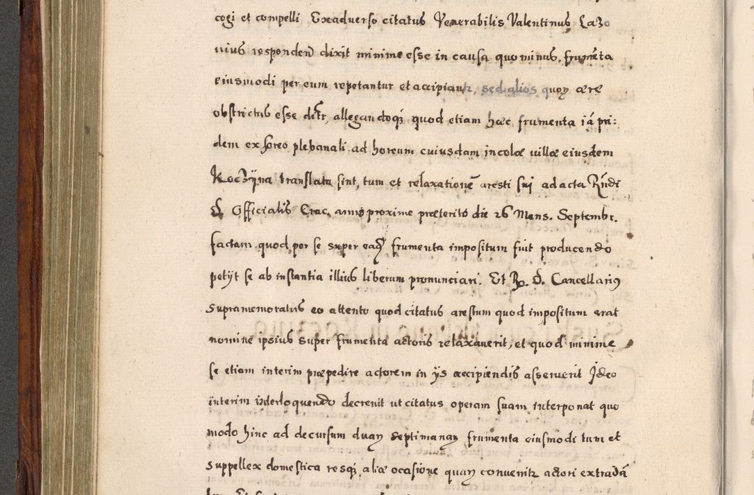 Zdjęcie nr 375 dla obiektu archiwalnego: Acta actorum, obligationum, erectionum, decretorum, rovisionum, instutionum, confirmationum caeterarumque causarum et negotiorum ad forum spirituale pertinentium coram R. D. Georgio S. R. E. Cardinali presbytero Radziwiłł nuncupato, perpetuo administratore episcopatus Cracoviensis et Ducatus Severiensis, duce in Olika et Nieśież, Sacrique Romani Imperii principe ab anno 1597 ad annum 1600 diem 12 Februarii inclusive, etiam sub ansentia eius Cracoviae acticatorum.