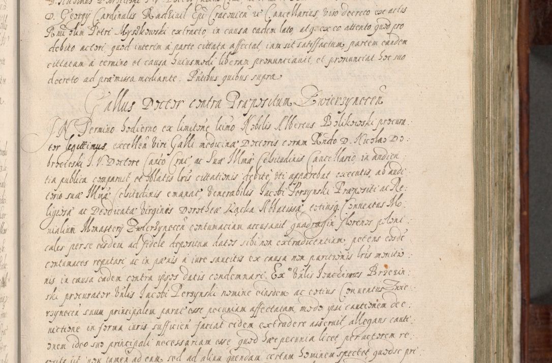 Zdjęcie nr 42 dla obiektu archiwalnego: Acta actorum, obligationum, erectionum, decretorum, rovisionum, instutionum, confirmationum caeterarumque causarum et negotiorum ad forum spirituale pertinentium coram R. D. Georgio S. R. E. Cardinali presbytero Radziwiłł nuncupato, perpetuo administratore episcopatus Cracoviensis et Ducatus Severiensis, duce in Olika et Nieśież, Sacrique Romani Imperii principe ab anno 1597 ad annum 1600 diem 12 Februarii inclusive, etiam sub ansentia eius Cracoviae acticatorum.
