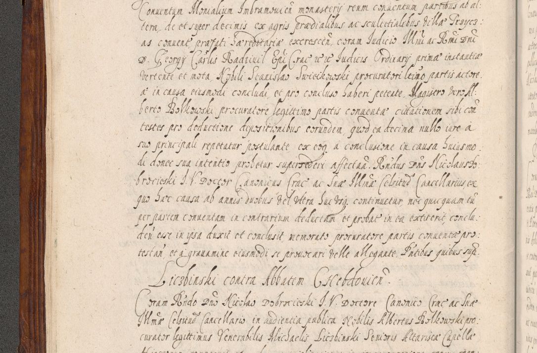 Zdjęcie nr 39 dla obiektu archiwalnego: Acta actorum, obligationum, erectionum, decretorum, rovisionum, instutionum, confirmationum caeterarumque causarum et negotiorum ad forum spirituale pertinentium coram R. D. Georgio S. R. E. Cardinali presbytero Radziwiłł nuncupato, perpetuo administratore episcopatus Cracoviensis et Ducatus Severiensis, duce in Olika et Nieśież, Sacrique Romani Imperii principe ab anno 1597 ad annum 1600 diem 12 Februarii inclusive, etiam sub ansentia eius Cracoviae acticatorum.