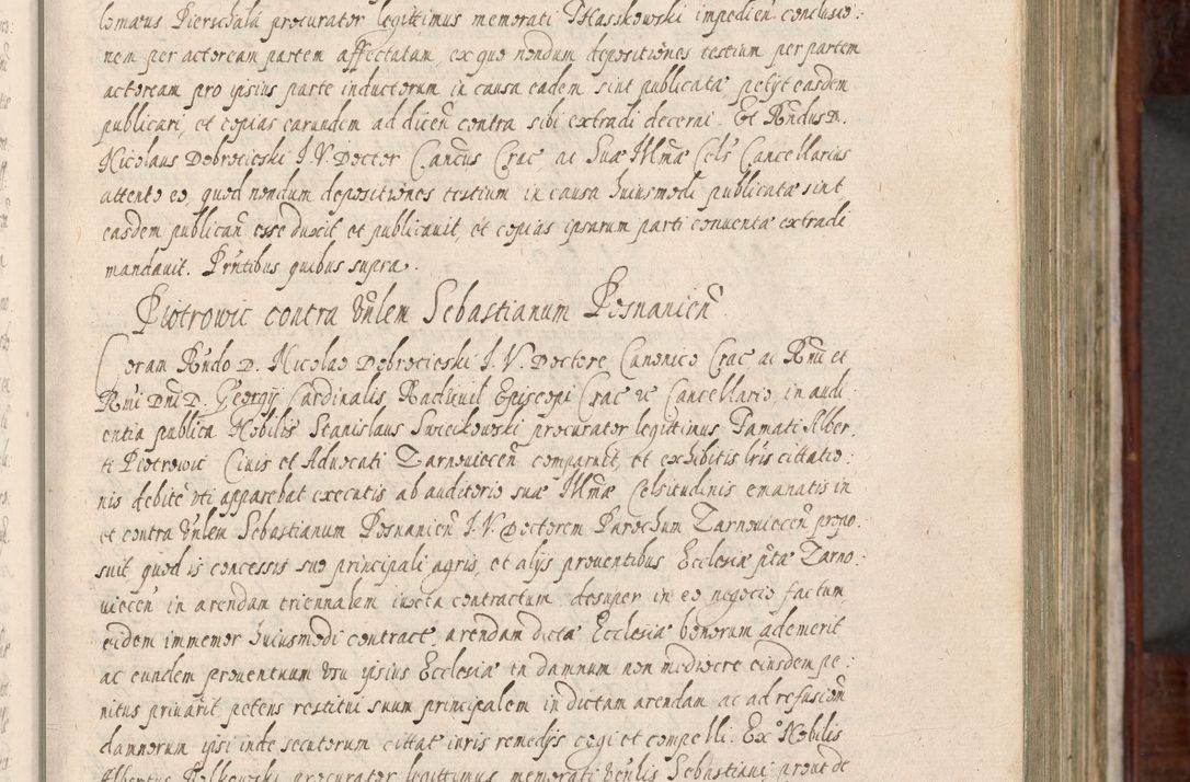 Zdjęcie nr 40 dla obiektu archiwalnego: Acta actorum, obligationum, erectionum, decretorum, rovisionum, instutionum, confirmationum caeterarumque causarum et negotiorum ad forum spirituale pertinentium coram R. D. Georgio S. R. E. Cardinali presbytero Radziwiłł nuncupato, perpetuo administratore episcopatus Cracoviensis et Ducatus Severiensis, duce in Olika et Nieśież, Sacrique Romani Imperii principe ab anno 1597 ad annum 1600 diem 12 Februarii inclusive, etiam sub ansentia eius Cracoviae acticatorum.