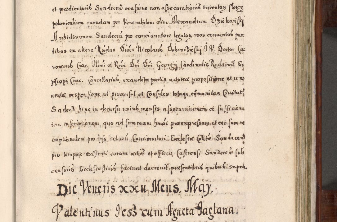 Zdjęcie nr 372 dla obiektu archiwalnego: Acta actorum, obligationum, erectionum, decretorum, rovisionum, instutionum, confirmationum caeterarumque causarum et negotiorum ad forum spirituale pertinentium coram R. D. Georgio S. R. E. Cardinali presbytero Radziwiłł nuncupato, perpetuo administratore episcopatus Cracoviensis et Ducatus Severiensis, duce in Olika et Nieśież, Sacrique Romani Imperii principe ab anno 1597 ad annum 1600 diem 12 Februarii inclusive, etiam sub ansentia eius Cracoviae acticatorum.