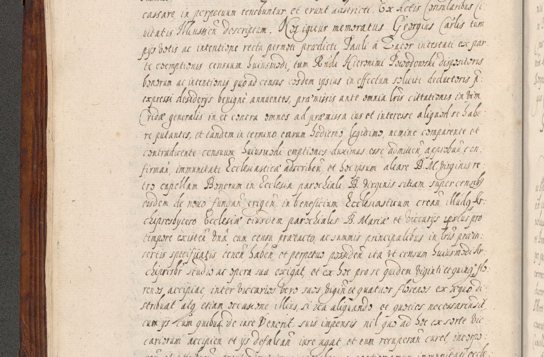 Zdjęcie nr 37 dla obiektu archiwalnego: Acta actorum, obligationum, erectionum, decretorum, rovisionum, instutionum, confirmationum caeterarumque causarum et negotiorum ad forum spirituale pertinentium coram R. D. Georgio S. R. E. Cardinali presbytero Radziwiłł nuncupato, perpetuo administratore episcopatus Cracoviensis et Ducatus Severiensis, duce in Olika et Nieśież, Sacrique Romani Imperii principe ab anno 1597 ad annum 1600 diem 12 Februarii inclusive, etiam sub ansentia eius Cracoviae acticatorum.