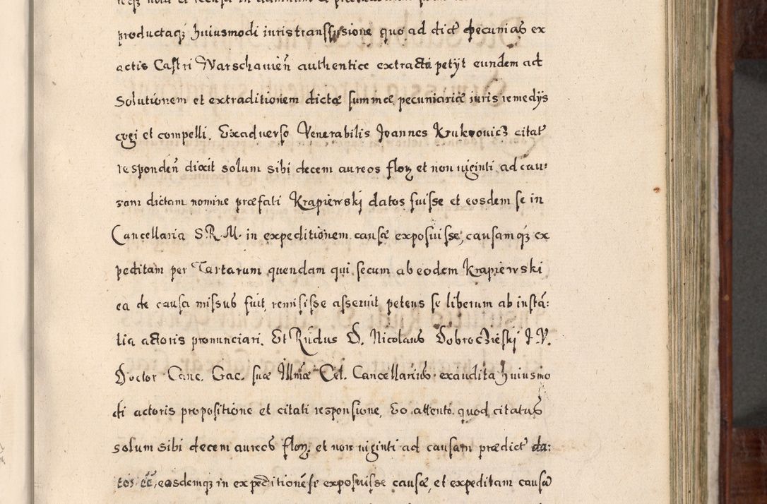 Zdjęcie nr 362 dla obiektu archiwalnego: Acta actorum, obligationum, erectionum, decretorum, rovisionum, instutionum, confirmationum caeterarumque causarum et negotiorum ad forum spirituale pertinentium coram R. D. Georgio S. R. E. Cardinali presbytero Radziwiłł nuncupato, perpetuo administratore episcopatus Cracoviensis et Ducatus Severiensis, duce in Olika et Nieśież, Sacrique Romani Imperii principe ab anno 1597 ad annum 1600 diem 12 Februarii inclusive, etiam sub ansentia eius Cracoviae acticatorum.