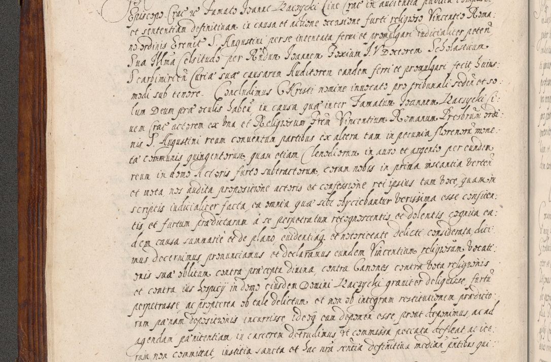 Zdjęcie nr 25 dla obiektu archiwalnego: Acta actorum, obligationum, erectionum, decretorum, rovisionum, instutionum, confirmationum caeterarumque causarum et negotiorum ad forum spirituale pertinentium coram R. D. Georgio S. R. E. Cardinali presbytero Radziwiłł nuncupato, perpetuo administratore episcopatus Cracoviensis et Ducatus Severiensis, duce in Olika et Nieśież, Sacrique Romani Imperii principe ab anno 1597 ad annum 1600 diem 12 Februarii inclusive, etiam sub ansentia eius Cracoviae acticatorum.