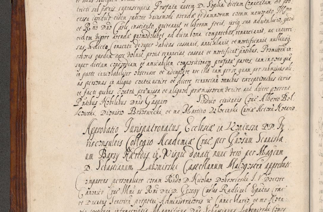 Zdjęcie nr 27 dla obiektu archiwalnego: Acta actorum, obligationum, erectionum, decretorum, rovisionum, instutionum, confirmationum caeterarumque causarum et negotiorum ad forum spirituale pertinentium coram R. D. Georgio S. R. E. Cardinali presbytero Radziwiłł nuncupato, perpetuo administratore episcopatus Cracoviensis et Ducatus Severiensis, duce in Olika et Nieśież, Sacrique Romani Imperii principe ab anno 1597 ad annum 1600 diem 12 Februarii inclusive, etiam sub ansentia eius Cracoviae acticatorum.