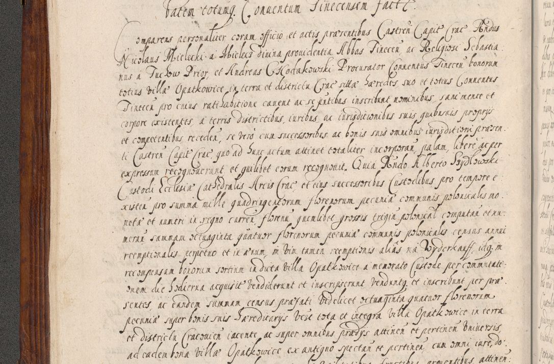 Zdjęcie nr 19 dla obiektu archiwalnego: Acta actorum, obligationum, erectionum, decretorum, rovisionum, instutionum, confirmationum caeterarumque causarum et negotiorum ad forum spirituale pertinentium coram R. D. Georgio S. R. E. Cardinali presbytero Radziwiłł nuncupato, perpetuo administratore episcopatus Cracoviensis et Ducatus Severiensis, duce in Olika et Nieśież, Sacrique Romani Imperii principe ab anno 1597 ad annum 1600 diem 12 Februarii inclusive, etiam sub ansentia eius Cracoviae acticatorum.