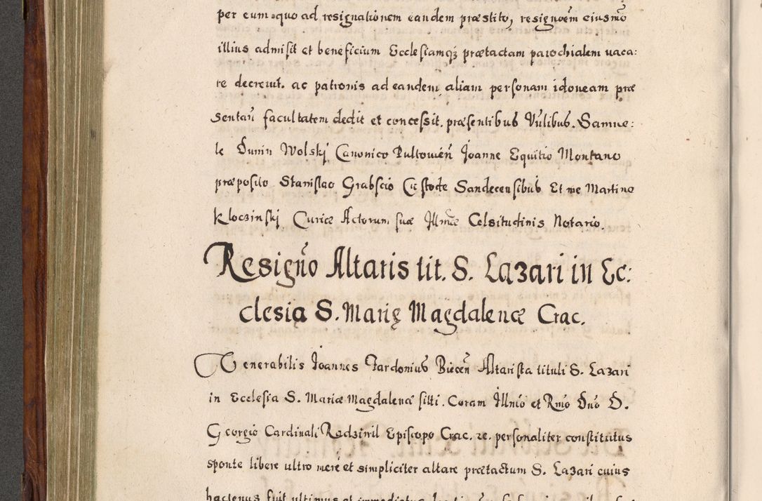 Zdjęcie nr 347 dla obiektu archiwalnego: Acta actorum, obligationum, erectionum, decretorum, rovisionum, instutionum, confirmationum caeterarumque causarum et negotiorum ad forum spirituale pertinentium coram R. D. Georgio S. R. E. Cardinali presbytero Radziwiłł nuncupato, perpetuo administratore episcopatus Cracoviensis et Ducatus Severiensis, duce in Olika et Nieśież, Sacrique Romani Imperii principe ab anno 1597 ad annum 1600 diem 12 Februarii inclusive, etiam sub ansentia eius Cracoviae acticatorum.