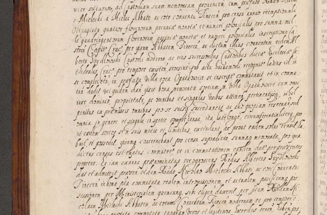 Zdjęcie nr 17 dla obiektu archiwalnego: Acta actorum, obligationum, erectionum, decretorum, rovisionum, instutionum, confirmationum caeterarumque causarum et negotiorum ad forum spirituale pertinentium coram R. D. Georgio S. R. E. Cardinali presbytero Radziwiłł nuncupato, perpetuo administratore episcopatus Cracoviensis et Ducatus Severiensis, duce in Olika et Nieśież, Sacrique Romani Imperii principe ab anno 1597 ad annum 1600 diem 12 Februarii inclusive, etiam sub ansentia eius Cracoviae acticatorum.