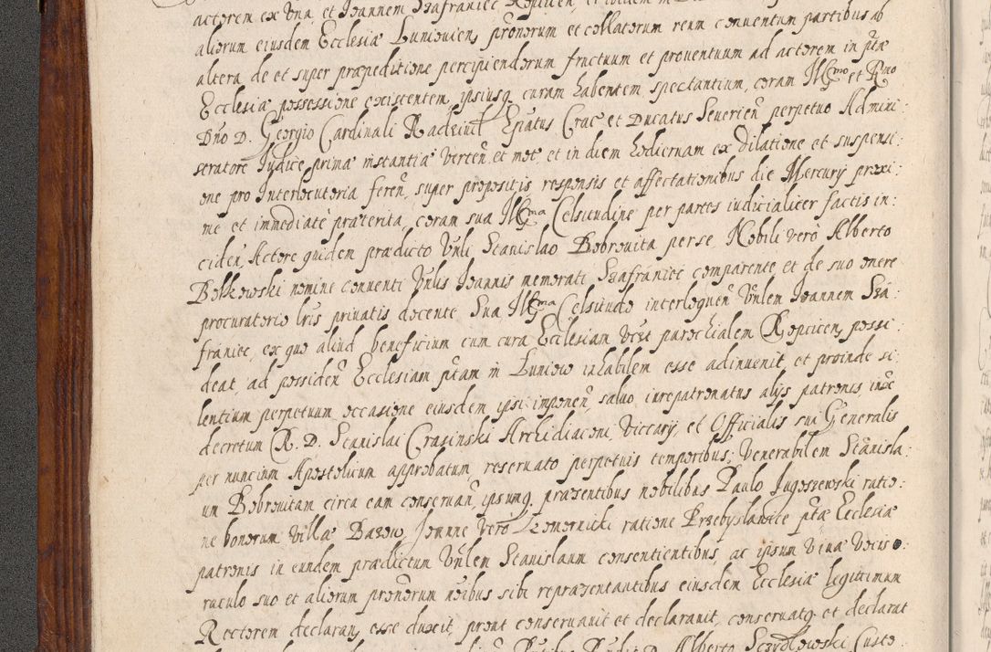 Zdjęcie nr 13 dla obiektu archiwalnego: Acta actorum, obligationum, erectionum, decretorum, rovisionum, instutionum, confirmationum caeterarumque causarum et negotiorum ad forum spirituale pertinentium coram R. D. Georgio S. R. E. Cardinali presbytero Radziwiłł nuncupato, perpetuo administratore episcopatus Cracoviensis et Ducatus Severiensis, duce in Olika et Nieśież, Sacrique Romani Imperii principe ab anno 1597 ad annum 1600 diem 12 Februarii inclusive, etiam sub ansentia eius Cracoviae acticatorum.