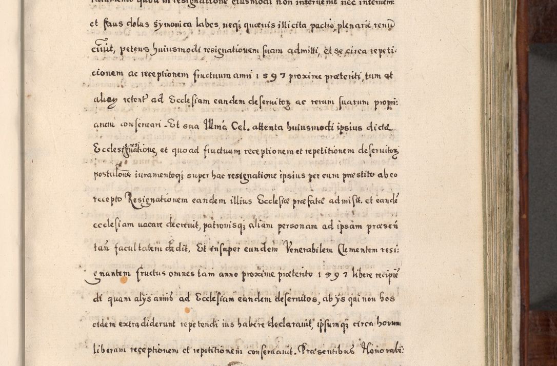 Zdjęcie nr 340 dla obiektu archiwalnego: Acta actorum, obligationum, erectionum, decretorum, rovisionum, instutionum, confirmationum caeterarumque causarum et negotiorum ad forum spirituale pertinentium coram R. D. Georgio S. R. E. Cardinali presbytero Radziwiłł nuncupato, perpetuo administratore episcopatus Cracoviensis et Ducatus Severiensis, duce in Olika et Nieśież, Sacrique Romani Imperii principe ab anno 1597 ad annum 1600 diem 12 Februarii inclusive, etiam sub ansentia eius Cracoviae acticatorum.