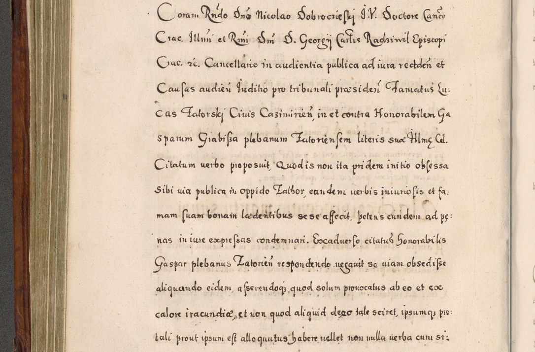 Zdjęcie nr 335 dla obiektu archiwalnego: Acta actorum, obligationum, erectionum, decretorum, rovisionum, instutionum, confirmationum caeterarumque causarum et negotiorum ad forum spirituale pertinentium coram R. D. Georgio S. R. E. Cardinali presbytero Radziwiłł nuncupato, perpetuo administratore episcopatus Cracoviensis et Ducatus Severiensis, duce in Olika et Nieśież, Sacrique Romani Imperii principe ab anno 1597 ad annum 1600 diem 12 Februarii inclusive, etiam sub ansentia eius Cracoviae acticatorum.