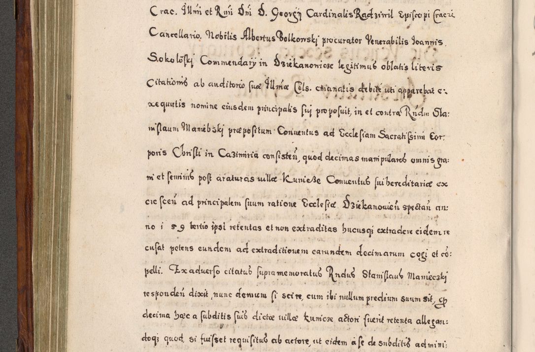 Zdjęcie nr 329 dla obiektu archiwalnego: Acta actorum, obligationum, erectionum, decretorum, rovisionum, instutionum, confirmationum caeterarumque causarum et negotiorum ad forum spirituale pertinentium coram R. D. Georgio S. R. E. Cardinali presbytero Radziwiłł nuncupato, perpetuo administratore episcopatus Cracoviensis et Ducatus Severiensis, duce in Olika et Nieśież, Sacrique Romani Imperii principe ab anno 1597 ad annum 1600 diem 12 Februarii inclusive, etiam sub ansentia eius Cracoviae acticatorum.