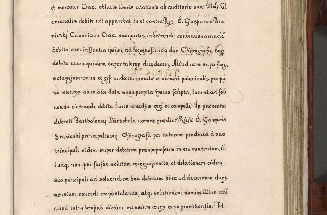 Zdjęcie nr 320 dla obiektu archiwalnego: Acta actorum, obligationum, erectionum, decretorum, rovisionum, instutionum, confirmationum caeterarumque causarum et negotiorum ad forum spirituale pertinentium coram R. D. Georgio S. R. E. Cardinali presbytero Radziwiłł nuncupato, perpetuo administratore episcopatus Cracoviensis et Ducatus Severiensis, duce in Olika et Nieśież, Sacrique Romani Imperii principe ab anno 1597 ad annum 1600 diem 12 Februarii inclusive, etiam sub ansentia eius Cracoviae acticatorum.