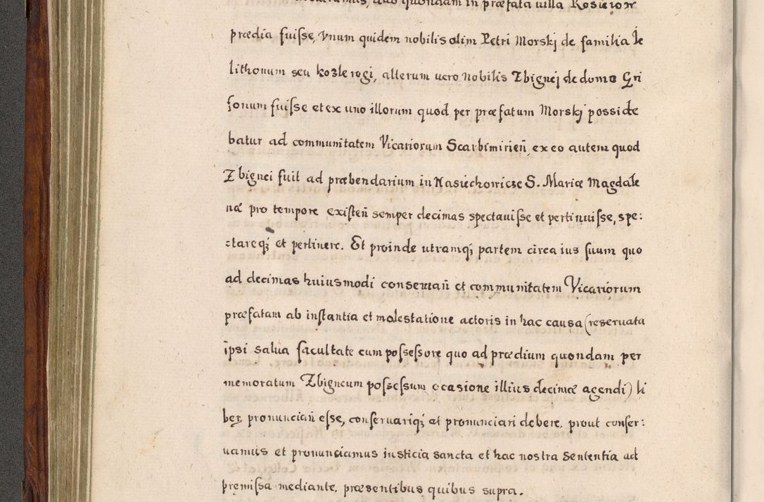 Zdjęcie nr 279 dla obiektu archiwalnego: Acta actorum, obligationum, erectionum, decretorum, rovisionum, instutionum, confirmationum caeterarumque causarum et negotiorum ad forum spirituale pertinentium coram R. D. Georgio S. R. E. Cardinali presbytero Radziwiłł nuncupato, perpetuo administratore episcopatus Cracoviensis et Ducatus Severiensis, duce in Olika et Nieśież, Sacrique Romani Imperii principe ab anno 1597 ad annum 1600 diem 12 Februarii inclusive, etiam sub ansentia eius Cracoviae acticatorum.