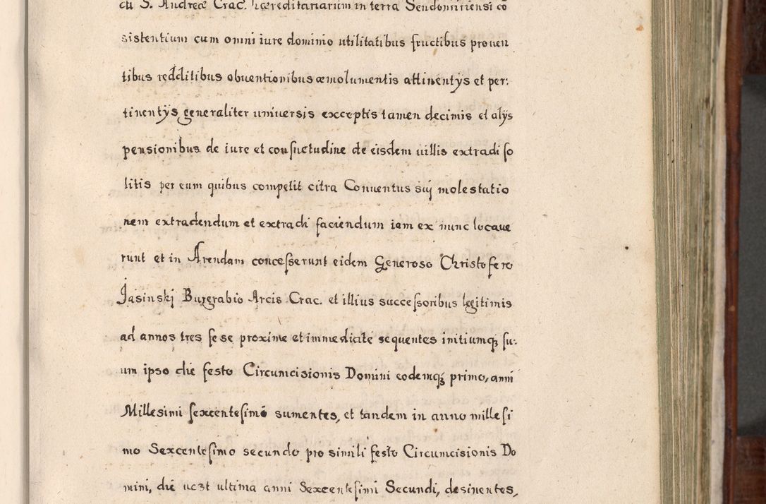Zdjęcie nr 272 dla obiektu archiwalnego: Acta actorum, obligationum, erectionum, decretorum, rovisionum, instutionum, confirmationum caeterarumque causarum et negotiorum ad forum spirituale pertinentium coram R. D. Georgio S. R. E. Cardinali presbytero Radziwiłł nuncupato, perpetuo administratore episcopatus Cracoviensis et Ducatus Severiensis, duce in Olika et Nieśież, Sacrique Romani Imperii principe ab anno 1597 ad annum 1600 diem 12 Februarii inclusive, etiam sub ansentia eius Cracoviae acticatorum.