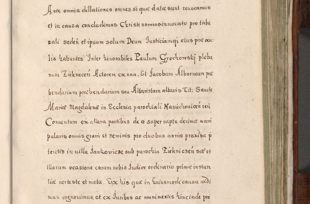 Zdjęcie nr 262 dla obiektu archiwalnego: Acta actorum, obligationum, erectionum, decretorum, rovisionum, instutionum, confirmationum caeterarumque causarum et negotiorum ad forum spirituale pertinentium coram R. D. Georgio S. R. E. Cardinali presbytero Radziwiłł nuncupato, perpetuo administratore episcopatus Cracoviensis et Ducatus Severiensis, duce in Olika et Nieśież, Sacrique Romani Imperii principe ab anno 1597 ad annum 1600 diem 12 Februarii inclusive, etiam sub ansentia eius Cracoviae acticatorum.