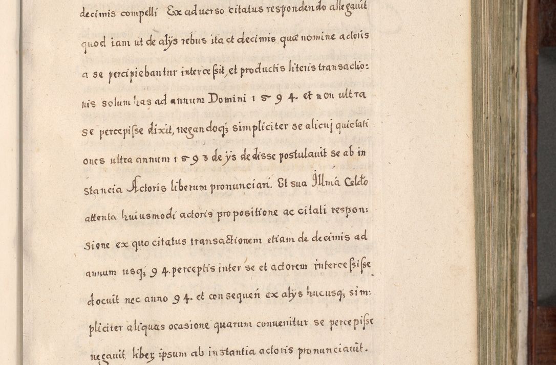Zdjęcie nr 254 dla obiektu archiwalnego: Acta actorum, obligationum, erectionum, decretorum, rovisionum, instutionum, confirmationum caeterarumque causarum et negotiorum ad forum spirituale pertinentium coram R. D. Georgio S. R. E. Cardinali presbytero Radziwiłł nuncupato, perpetuo administratore episcopatus Cracoviensis et Ducatus Severiensis, duce in Olika et Nieśież, Sacrique Romani Imperii principe ab anno 1597 ad annum 1600 diem 12 Februarii inclusive, etiam sub ansentia eius Cracoviae acticatorum.