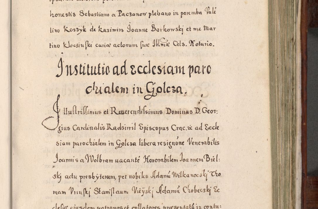 Zdjęcie nr 248 dla obiektu archiwalnego: Acta actorum, obligationum, erectionum, decretorum, rovisionum, instutionum, confirmationum caeterarumque causarum et negotiorum ad forum spirituale pertinentium coram R. D. Georgio S. R. E. Cardinali presbytero Radziwiłł nuncupato, perpetuo administratore episcopatus Cracoviensis et Ducatus Severiensis, duce in Olika et Nieśież, Sacrique Romani Imperii principe ab anno 1597 ad annum 1600 diem 12 Februarii inclusive, etiam sub ansentia eius Cracoviae acticatorum.