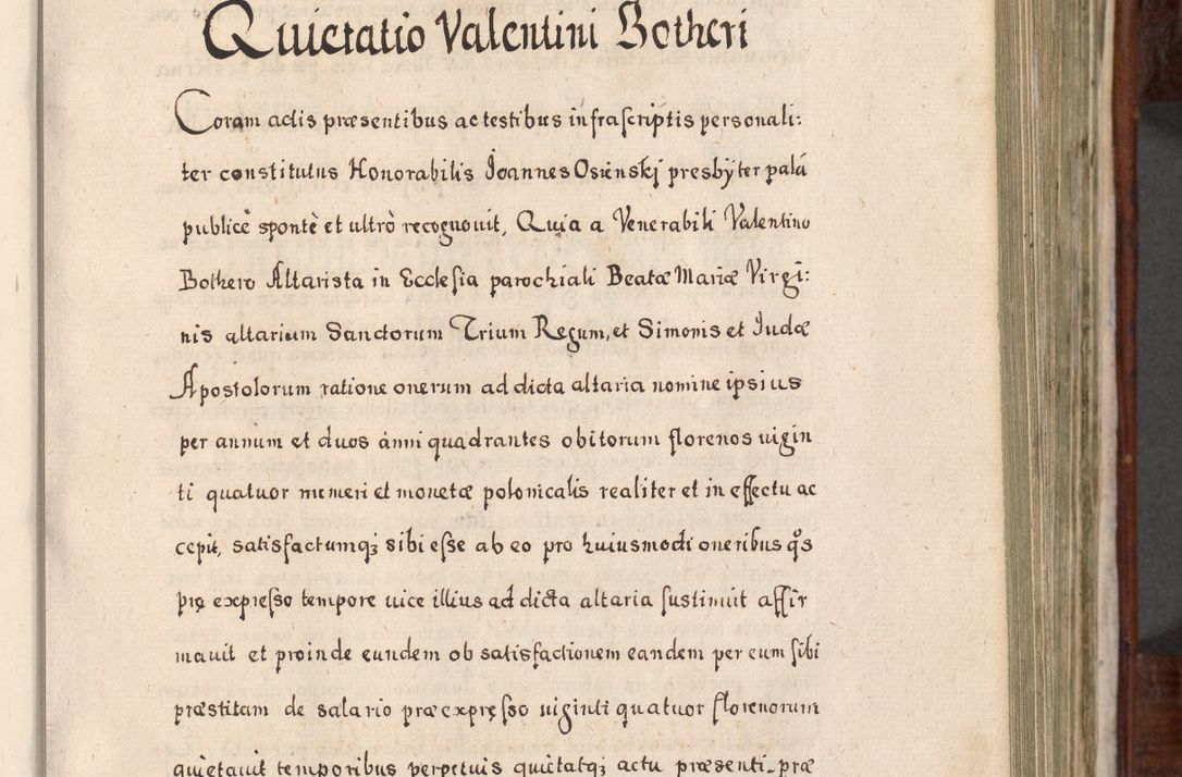 Zdjęcie nr 246 dla obiektu archiwalnego: Acta actorum, obligationum, erectionum, decretorum, rovisionum, instutionum, confirmationum caeterarumque causarum et negotiorum ad forum spirituale pertinentium coram R. D. Georgio S. R. E. Cardinali presbytero Radziwiłł nuncupato, perpetuo administratore episcopatus Cracoviensis et Ducatus Severiensis, duce in Olika et Nieśież, Sacrique Romani Imperii principe ab anno 1597 ad annum 1600 diem 12 Februarii inclusive, etiam sub ansentia eius Cracoviae acticatorum.