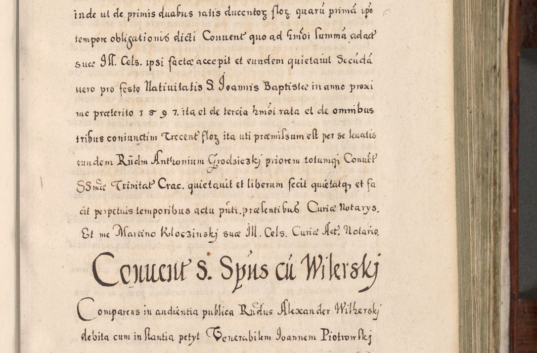 Zdjęcie nr 232 dla obiektu archiwalnego: Acta actorum, obligationum, erectionum, decretorum, rovisionum, instutionum, confirmationum caeterarumque causarum et negotiorum ad forum spirituale pertinentium coram R. D. Georgio S. R. E. Cardinali presbytero Radziwiłł nuncupato, perpetuo administratore episcopatus Cracoviensis et Ducatus Severiensis, duce in Olika et Nieśież, Sacrique Romani Imperii principe ab anno 1597 ad annum 1600 diem 12 Februarii inclusive, etiam sub ansentia eius Cracoviae acticatorum.