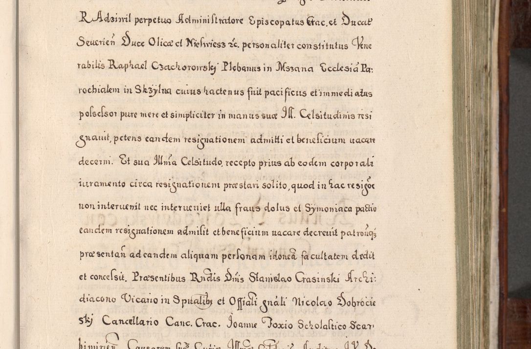 Zdjęcie nr 222 dla obiektu archiwalnego: Acta actorum, obligationum, erectionum, decretorum, rovisionum, instutionum, confirmationum caeterarumque causarum et negotiorum ad forum spirituale pertinentium coram R. D. Georgio S. R. E. Cardinali presbytero Radziwiłł nuncupato, perpetuo administratore episcopatus Cracoviensis et Ducatus Severiensis, duce in Olika et Nieśież, Sacrique Romani Imperii principe ab anno 1597 ad annum 1600 diem 12 Februarii inclusive, etiam sub ansentia eius Cracoviae acticatorum.