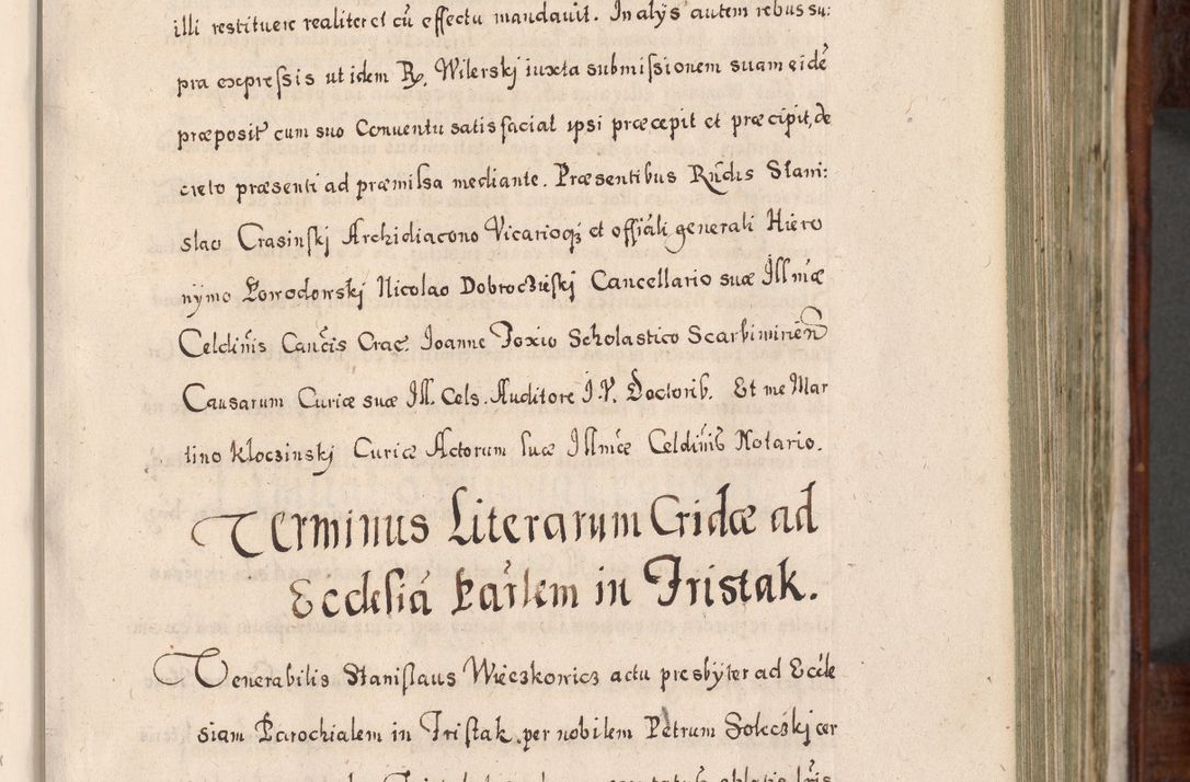 Zdjęcie nr 236 dla obiektu archiwalnego: Acta actorum, obligationum, erectionum, decretorum, rovisionum, instutionum, confirmationum caeterarumque causarum et negotiorum ad forum spirituale pertinentium coram R. D. Georgio S. R. E. Cardinali presbytero Radziwiłł nuncupato, perpetuo administratore episcopatus Cracoviensis et Ducatus Severiensis, duce in Olika et Nieśież, Sacrique Romani Imperii principe ab anno 1597 ad annum 1600 diem 12 Februarii inclusive, etiam sub ansentia eius Cracoviae acticatorum.
