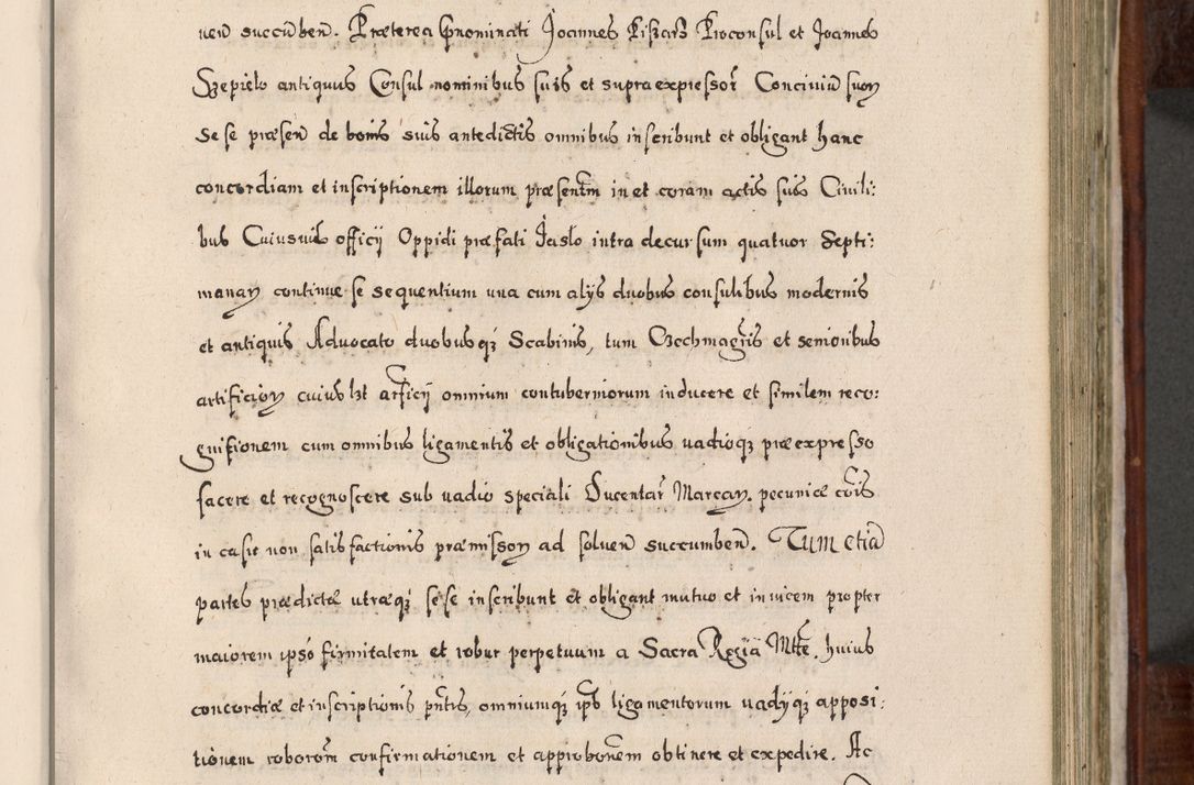 Zdjęcie nr 404 dla obiektu archiwalnego: Acta actorum, obligationum, erectionum, decretorum, rovisionum, instutionum, confirmationum caeterarumque causarum et negotiorum ad forum spirituale pertinentium coram R. D. Georgio S. R. E. Cardinali presbytero Radziwiłł nuncupato, perpetuo administratore episcopatus Cracoviensis et Ducatus Severiensis, duce in Olika et Nieśież, Sacrique Romani Imperii principe ab anno 1597 ad annum 1600 diem 12 Februarii inclusive, etiam sub ansentia eius Cracoviae acticatorum.