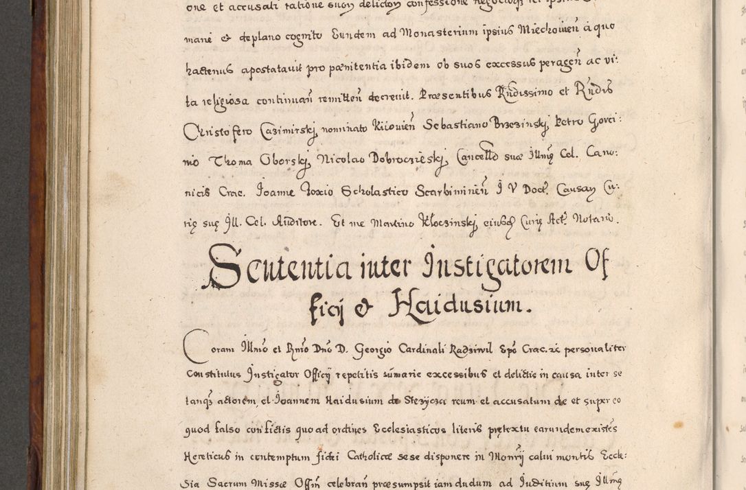 Zdjęcie nr 603 dla obiektu archiwalnego: Acta actorum, obligationum, erectionum, decretorum, rovisionum, instutionum, confirmationum caeterarumque causarum et negotiorum ad forum spirituale pertinentium coram R. D. Georgio S. R. E. Cardinali presbytero Radziwiłł nuncupato, perpetuo administratore episcopatus Cracoviensis et Ducatus Severiensis, duce in Olika et Nieśież, Sacrique Romani Imperii principe ab anno 1597 ad annum 1600 diem 12 Februarii inclusive, etiam sub ansentia eius Cracoviae acticatorum.