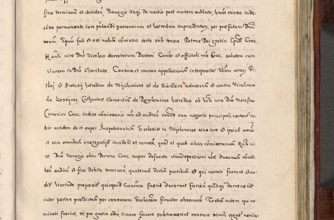 Zdjęcie nr 594 dla obiektu archiwalnego: Acta actorum, obligationum, erectionum, decretorum, rovisionum, instutionum, confirmationum caeterarumque causarum et negotiorum ad forum spirituale pertinentium coram R. D. Georgio S. R. E. Cardinali presbytero Radziwiłł nuncupato, perpetuo administratore episcopatus Cracoviensis et Ducatus Severiensis, duce in Olika et Nieśież, Sacrique Romani Imperii principe ab anno 1597 ad annum 1600 diem 12 Februarii inclusive, etiam sub ansentia eius Cracoviae acticatorum.