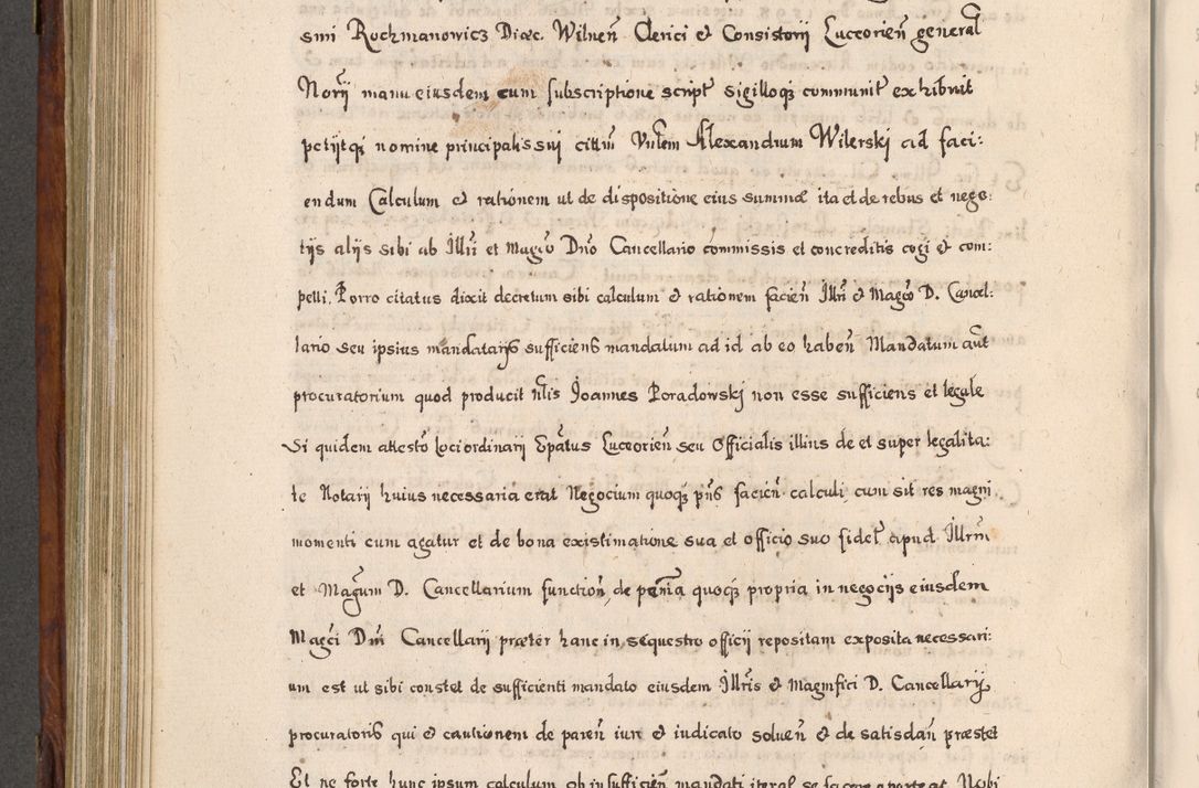 Zdjęcie nr 573 dla obiektu archiwalnego: Acta actorum, obligationum, erectionum, decretorum, rovisionum, instutionum, confirmationum caeterarumque causarum et negotiorum ad forum spirituale pertinentium coram R. D. Georgio S. R. E. Cardinali presbytero Radziwiłł nuncupato, perpetuo administratore episcopatus Cracoviensis et Ducatus Severiensis, duce in Olika et Nieśież, Sacrique Romani Imperii principe ab anno 1597 ad annum 1600 diem 12 Februarii inclusive, etiam sub ansentia eius Cracoviae acticatorum.