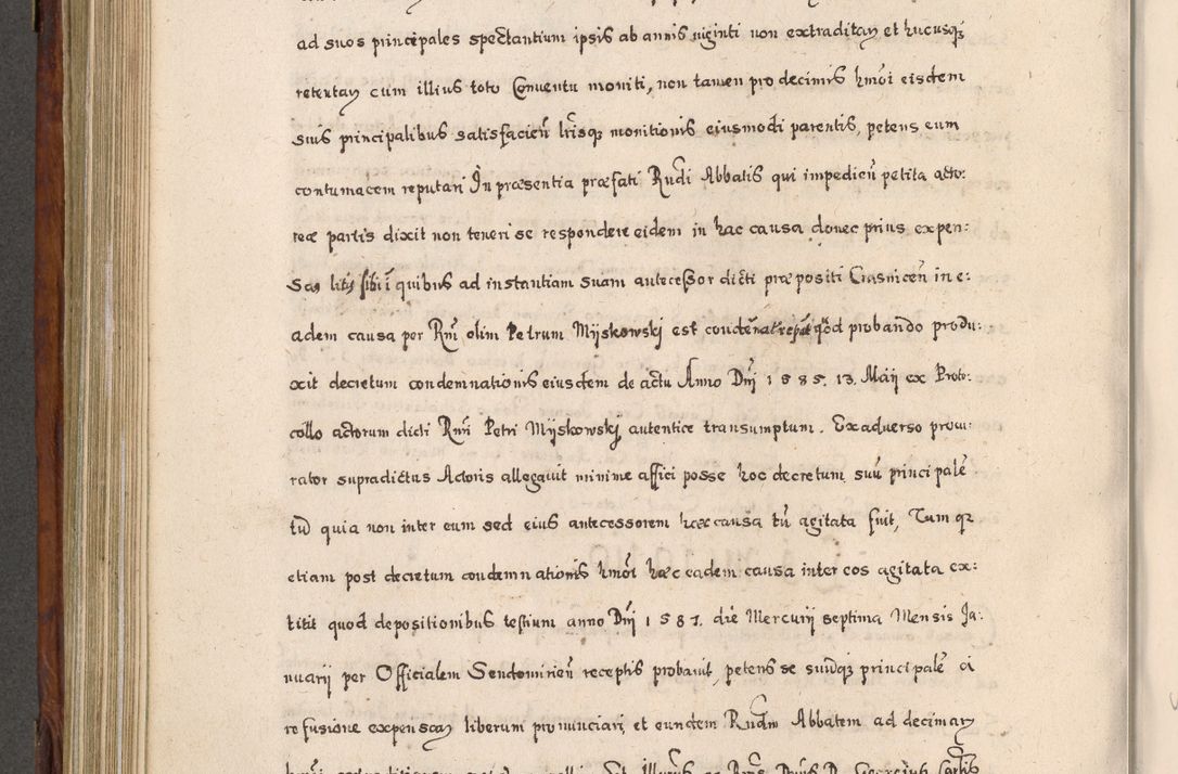 Zdjęcie nr 575 dla obiektu archiwalnego: Acta actorum, obligationum, erectionum, decretorum, rovisionum, instutionum, confirmationum caeterarumque causarum et negotiorum ad forum spirituale pertinentium coram R. D. Georgio S. R. E. Cardinali presbytero Radziwiłł nuncupato, perpetuo administratore episcopatus Cracoviensis et Ducatus Severiensis, duce in Olika et Nieśież, Sacrique Romani Imperii principe ab anno 1597 ad annum 1600 diem 12 Februarii inclusive, etiam sub ansentia eius Cracoviae acticatorum.