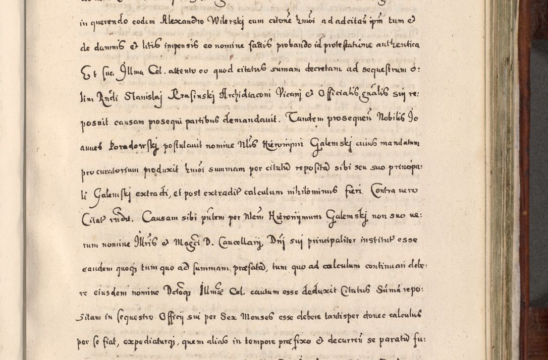 Zdjęcie nr 572 dla obiektu archiwalnego: Acta actorum, obligationum, erectionum, decretorum, rovisionum, instutionum, confirmationum caeterarumque causarum et negotiorum ad forum spirituale pertinentium coram R. D. Georgio S. R. E. Cardinali presbytero Radziwiłł nuncupato, perpetuo administratore episcopatus Cracoviensis et Ducatus Severiensis, duce in Olika et Nieśież, Sacrique Romani Imperii principe ab anno 1597 ad annum 1600 diem 12 Februarii inclusive, etiam sub ansentia eius Cracoviae acticatorum.