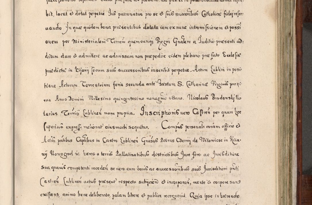 Zdjęcie nr 558 dla obiektu archiwalnego: Acta actorum, obligationum, erectionum, decretorum, rovisionum, instutionum, confirmationum caeterarumque causarum et negotiorum ad forum spirituale pertinentium coram R. D. Georgio S. R. E. Cardinali presbytero Radziwiłł nuncupato, perpetuo administratore episcopatus Cracoviensis et Ducatus Severiensis, duce in Olika et Nieśież, Sacrique Romani Imperii principe ab anno 1597 ad annum 1600 diem 12 Februarii inclusive, etiam sub ansentia eius Cracoviae acticatorum.