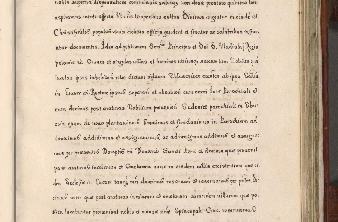 Zdjęcie nr 536 dla obiektu archiwalnego: Acta actorum, obligationum, erectionum, decretorum, rovisionum, instutionum, confirmationum caeterarumque causarum et negotiorum ad forum spirituale pertinentium coram R. D. Georgio S. R. E. Cardinali presbytero Radziwiłł nuncupato, perpetuo administratore episcopatus Cracoviensis et Ducatus Severiensis, duce in Olika et Nieśież, Sacrique Romani Imperii principe ab anno 1597 ad annum 1600 diem 12 Februarii inclusive, etiam sub ansentia eius Cracoviae acticatorum.