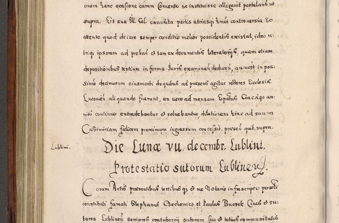 Zdjęcie nr 533 dla obiektu archiwalnego: Acta actorum, obligationum, erectionum, decretorum, rovisionum, instutionum, confirmationum caeterarumque causarum et negotiorum ad forum spirituale pertinentium coram R. D. Georgio S. R. E. Cardinali presbytero Radziwiłł nuncupato, perpetuo administratore episcopatus Cracoviensis et Ducatus Severiensis, duce in Olika et Nieśież, Sacrique Romani Imperii principe ab anno 1597 ad annum 1600 diem 12 Februarii inclusive, etiam sub ansentia eius Cracoviae acticatorum.