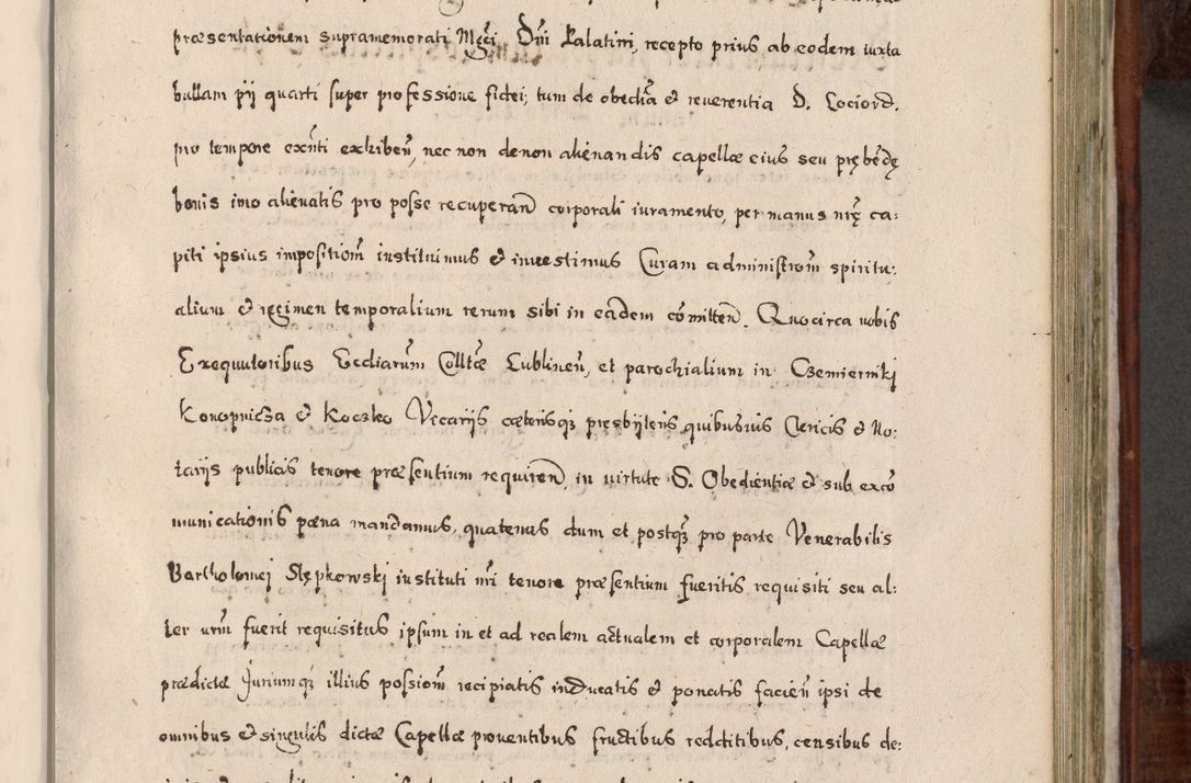 Zdjęcie nr 510 dla obiektu archiwalnego: Acta actorum, obligationum, erectionum, decretorum, rovisionum, instutionum, confirmationum caeterarumque causarum et negotiorum ad forum spirituale pertinentium coram R. D. Georgio S. R. E. Cardinali presbytero Radziwiłł nuncupato, perpetuo administratore episcopatus Cracoviensis et Ducatus Severiensis, duce in Olika et Nieśież, Sacrique Romani Imperii principe ab anno 1597 ad annum 1600 diem 12 Februarii inclusive, etiam sub ansentia eius Cracoviae acticatorum.