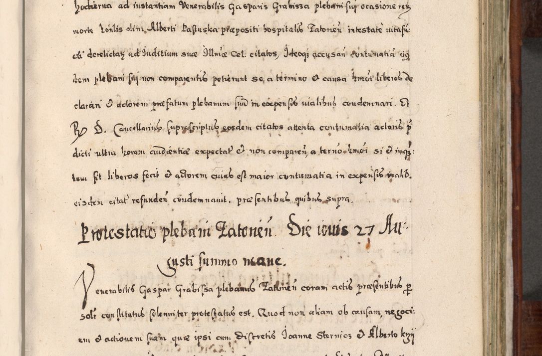 Zdjęcie nr 492 dla obiektu archiwalnego: Acta actorum, obligationum, erectionum, decretorum, rovisionum, instutionum, confirmationum caeterarumque causarum et negotiorum ad forum spirituale pertinentium coram R. D. Georgio S. R. E. Cardinali presbytero Radziwiłł nuncupato, perpetuo administratore episcopatus Cracoviensis et Ducatus Severiensis, duce in Olika et Nieśież, Sacrique Romani Imperii principe ab anno 1597 ad annum 1600 diem 12 Februarii inclusive, etiam sub ansentia eius Cracoviae acticatorum.