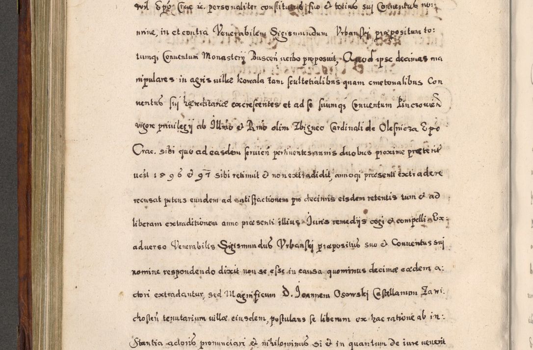 Zdjęcie nr 487 dla obiektu archiwalnego: Acta actorum, obligationum, erectionum, decretorum, rovisionum, instutionum, confirmationum caeterarumque causarum et negotiorum ad forum spirituale pertinentium coram R. D. Georgio S. R. E. Cardinali presbytero Radziwiłł nuncupato, perpetuo administratore episcopatus Cracoviensis et Ducatus Severiensis, duce in Olika et Nieśież, Sacrique Romani Imperii principe ab anno 1597 ad annum 1600 diem 12 Februarii inclusive, etiam sub ansentia eius Cracoviae acticatorum.