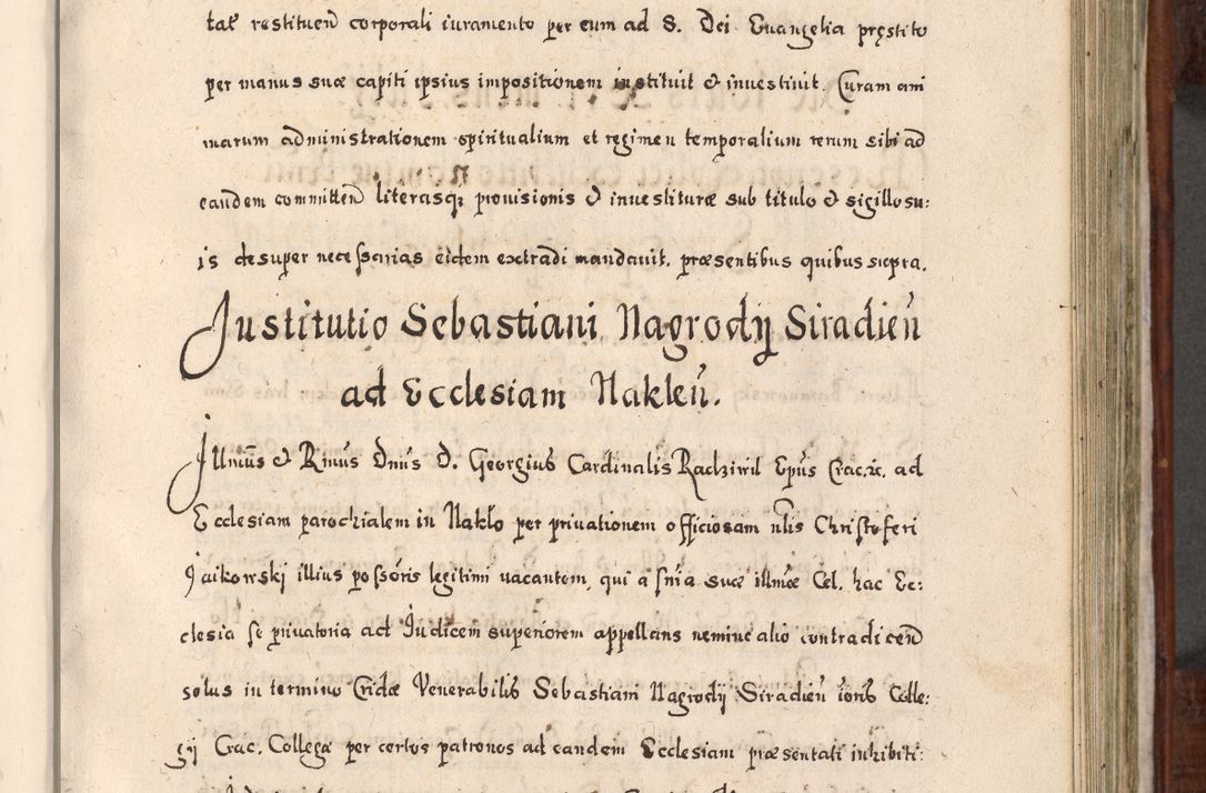 Zdjęcie nr 470 dla obiektu archiwalnego: Acta actorum, obligationum, erectionum, decretorum, rovisionum, instutionum, confirmationum caeterarumque causarum et negotiorum ad forum spirituale pertinentium coram R. D. Georgio S. R. E. Cardinali presbytero Radziwiłł nuncupato, perpetuo administratore episcopatus Cracoviensis et Ducatus Severiensis, duce in Olika et Nieśież, Sacrique Romani Imperii principe ab anno 1597 ad annum 1600 diem 12 Februarii inclusive, etiam sub ansentia eius Cracoviae acticatorum.