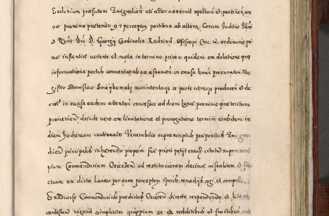 Zdjęcie nr 462 dla obiektu archiwalnego: Acta actorum, obligationum, erectionum, decretorum, rovisionum, instutionum, confirmationum caeterarumque causarum et negotiorum ad forum spirituale pertinentium coram R. D. Georgio S. R. E. Cardinali presbytero Radziwiłł nuncupato, perpetuo administratore episcopatus Cracoviensis et Ducatus Severiensis, duce in Olika et Nieśież, Sacrique Romani Imperii principe ab anno 1597 ad annum 1600 diem 12 Februarii inclusive, etiam sub ansentia eius Cracoviae acticatorum.