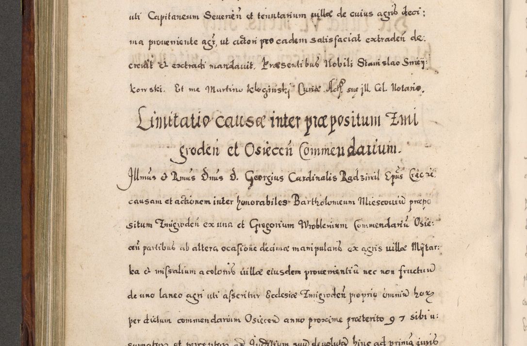 Zdjęcie nr 461 dla obiektu archiwalnego: Acta actorum, obligationum, erectionum, decretorum, rovisionum, instutionum, confirmationum caeterarumque causarum et negotiorum ad forum spirituale pertinentium coram R. D. Georgio S. R. E. Cardinali presbytero Radziwiłł nuncupato, perpetuo administratore episcopatus Cracoviensis et Ducatus Severiensis, duce in Olika et Nieśież, Sacrique Romani Imperii principe ab anno 1597 ad annum 1600 diem 12 Februarii inclusive, etiam sub ansentia eius Cracoviae acticatorum.