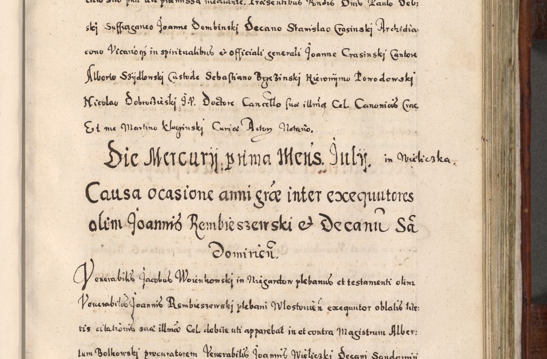 Zdjęcie nr 458 dla obiektu archiwalnego: Acta actorum, obligationum, erectionum, decretorum, rovisionum, instutionum, confirmationum caeterarumque causarum et negotiorum ad forum spirituale pertinentium coram R. D. Georgio S. R. E. Cardinali presbytero Radziwiłł nuncupato, perpetuo administratore episcopatus Cracoviensis et Ducatus Severiensis, duce in Olika et Nieśież, Sacrique Romani Imperii principe ab anno 1597 ad annum 1600 diem 12 Februarii inclusive, etiam sub ansentia eius Cracoviae acticatorum.