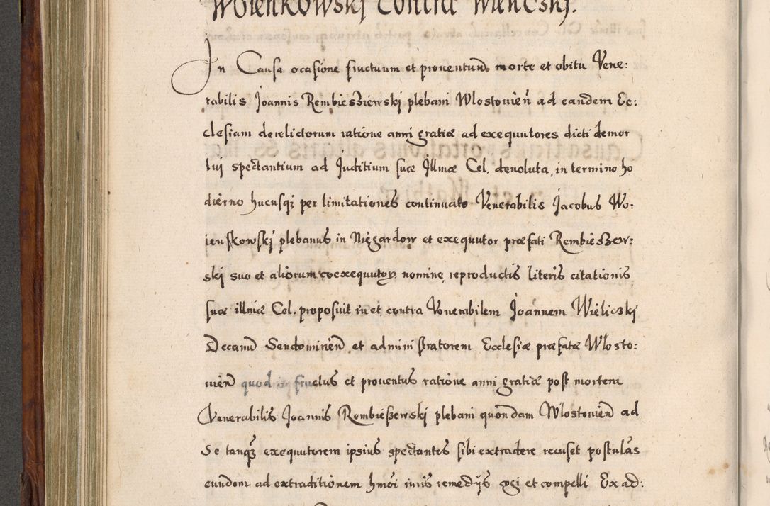 Zdjęcie nr 439 dla obiektu archiwalnego: Acta actorum, obligationum, erectionum, decretorum, rovisionum, instutionum, confirmationum caeterarumque causarum et negotiorum ad forum spirituale pertinentium coram R. D. Georgio S. R. E. Cardinali presbytero Radziwiłł nuncupato, perpetuo administratore episcopatus Cracoviensis et Ducatus Severiensis, duce in Olika et Nieśież, Sacrique Romani Imperii principe ab anno 1597 ad annum 1600 diem 12 Februarii inclusive, etiam sub ansentia eius Cracoviae acticatorum.