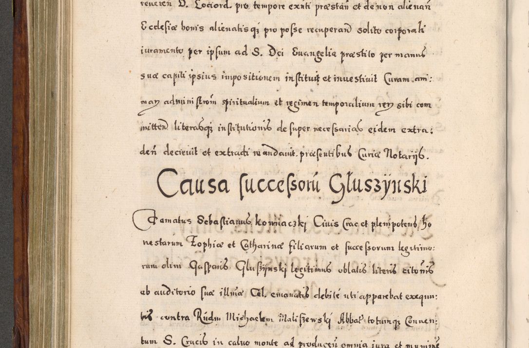Zdjęcie nr 437 dla obiektu archiwalnego: Acta actorum, obligationum, erectionum, decretorum, rovisionum, instutionum, confirmationum caeterarumque causarum et negotiorum ad forum spirituale pertinentium coram R. D. Georgio S. R. E. Cardinali presbytero Radziwiłł nuncupato, perpetuo administratore episcopatus Cracoviensis et Ducatus Severiensis, duce in Olika et Nieśież, Sacrique Romani Imperii principe ab anno 1597 ad annum 1600 diem 12 Februarii inclusive, etiam sub ansentia eius Cracoviae acticatorum.