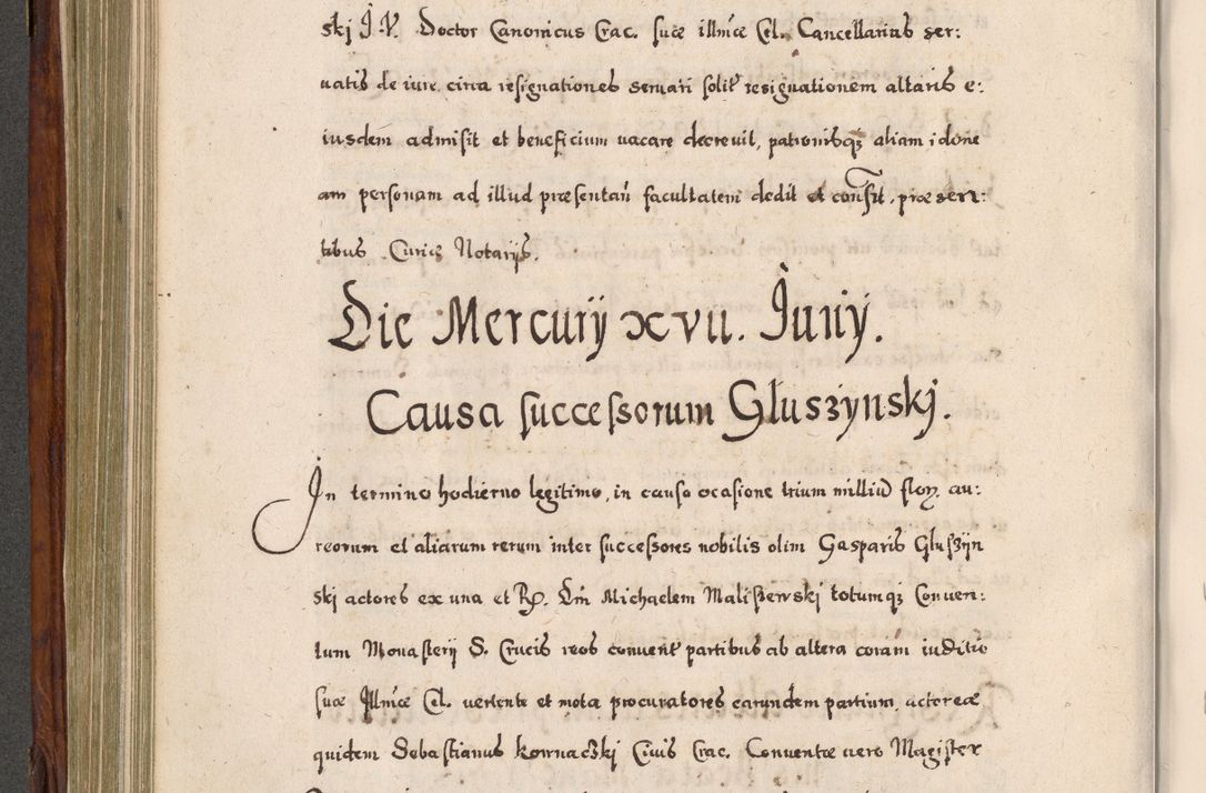 Zdjęcie nr 429 dla obiektu archiwalnego: Acta actorum, obligationum, erectionum, decretorum, rovisionum, instutionum, confirmationum caeterarumque causarum et negotiorum ad forum spirituale pertinentium coram R. D. Georgio S. R. E. Cardinali presbytero Radziwiłł nuncupato, perpetuo administratore episcopatus Cracoviensis et Ducatus Severiensis, duce in Olika et Nieśież, Sacrique Romani Imperii principe ab anno 1597 ad annum 1600 diem 12 Februarii inclusive, etiam sub ansentia eius Cracoviae acticatorum.