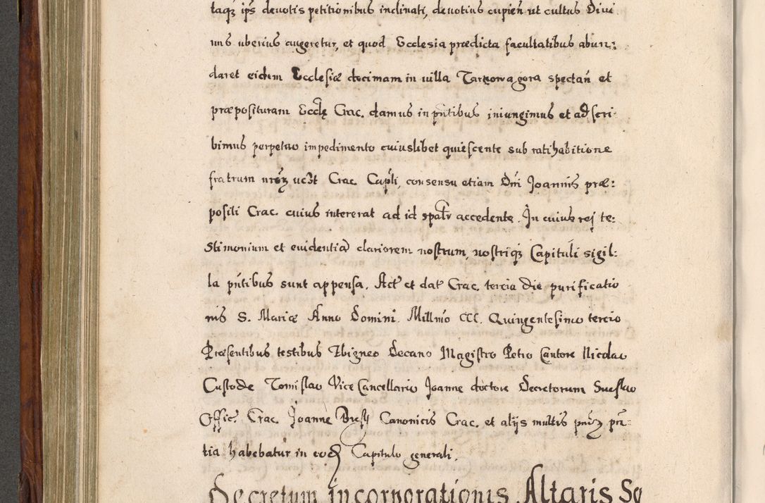 Zdjęcie nr 427 dla obiektu archiwalnego: Acta actorum, obligationum, erectionum, decretorum, rovisionum, instutionum, confirmationum caeterarumque causarum et negotiorum ad forum spirituale pertinentium coram R. D. Georgio S. R. E. Cardinali presbytero Radziwiłł nuncupato, perpetuo administratore episcopatus Cracoviensis et Ducatus Severiensis, duce in Olika et Nieśież, Sacrique Romani Imperii principe ab anno 1597 ad annum 1600 diem 12 Februarii inclusive, etiam sub ansentia eius Cracoviae acticatorum.