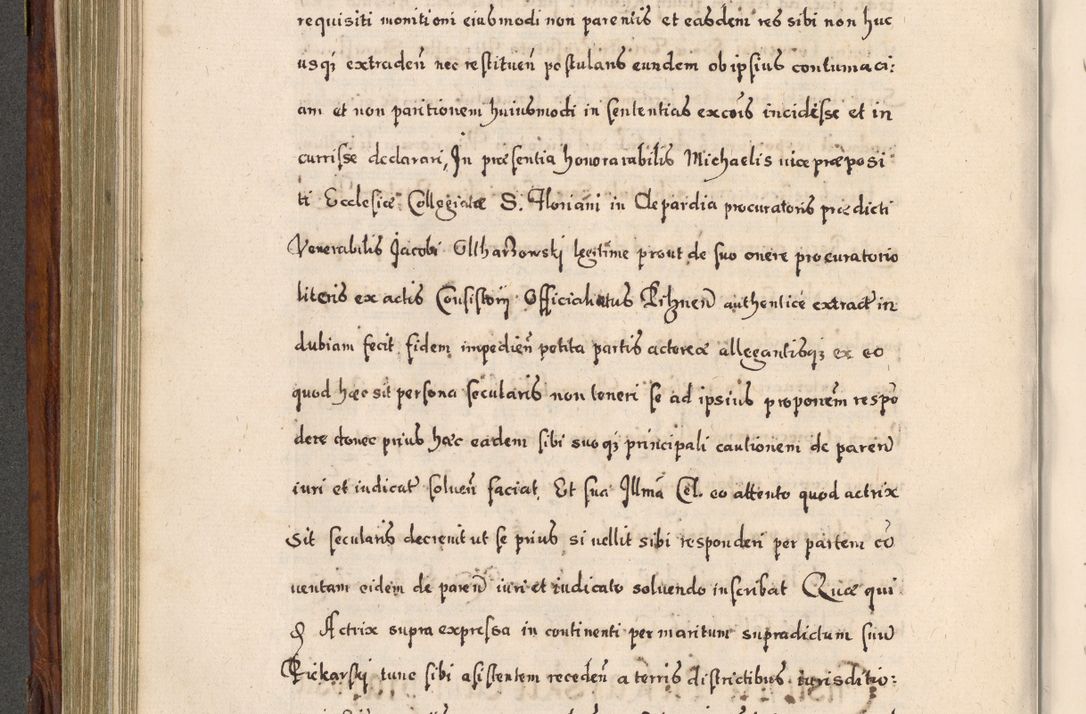 Zdjęcie nr 419 dla obiektu archiwalnego: Acta actorum, obligationum, erectionum, decretorum, rovisionum, instutionum, confirmationum caeterarumque causarum et negotiorum ad forum spirituale pertinentium coram R. D. Georgio S. R. E. Cardinali presbytero Radziwiłł nuncupato, perpetuo administratore episcopatus Cracoviensis et Ducatus Severiensis, duce in Olika et Nieśież, Sacrique Romani Imperii principe ab anno 1597 ad annum 1600 diem 12 Februarii inclusive, etiam sub ansentia eius Cracoviae acticatorum.